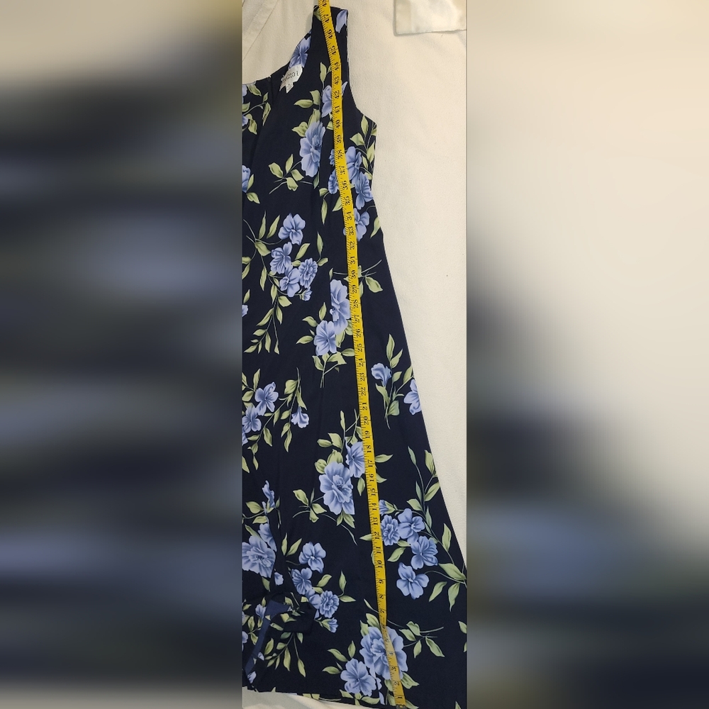 90's Vintage Floral Cap Sleeve Maxi Studio 1 Dress Size 14 Unlined Gardengirl - Picture 6 of 11